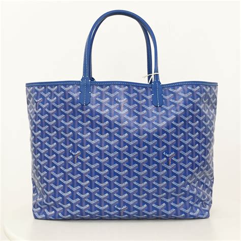 goyard dark blue|goyard blue tote bag.